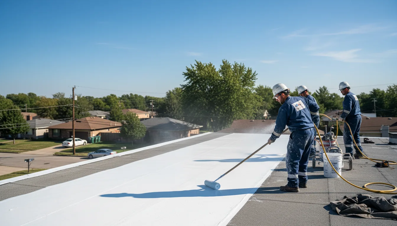 Commercial roof coating in Bradley, SC near me